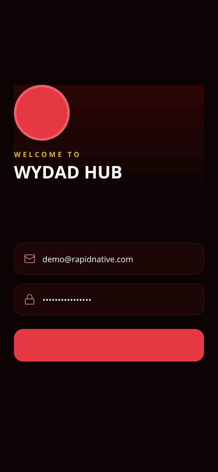 Wydad Hub screen 1