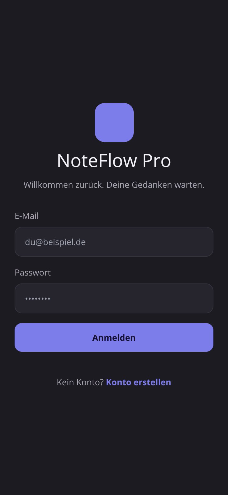 NoteFlow Pro screen 1