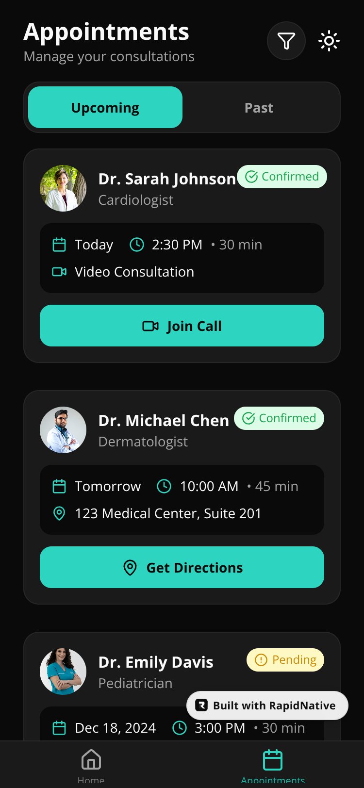 MediConnect screen 2