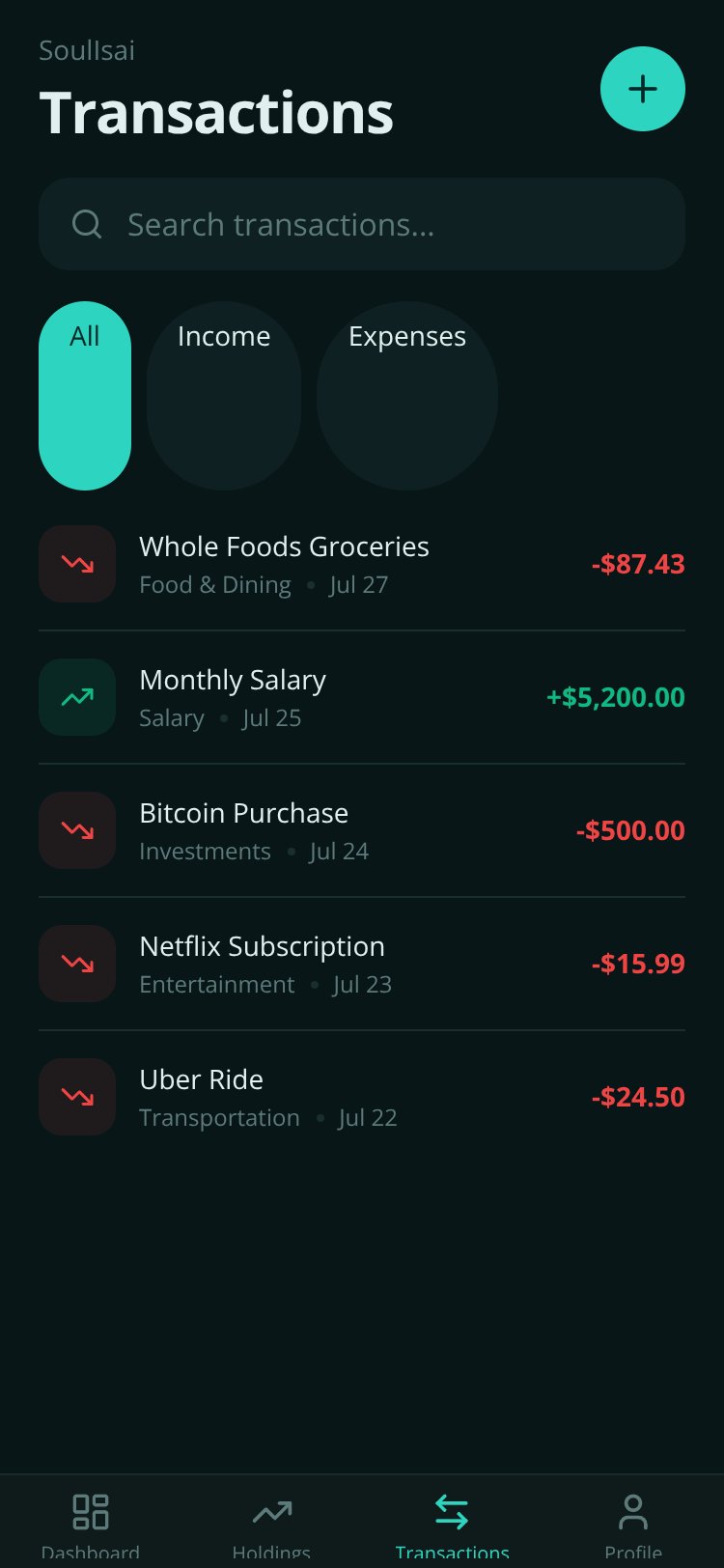 Budgeteer screen 4