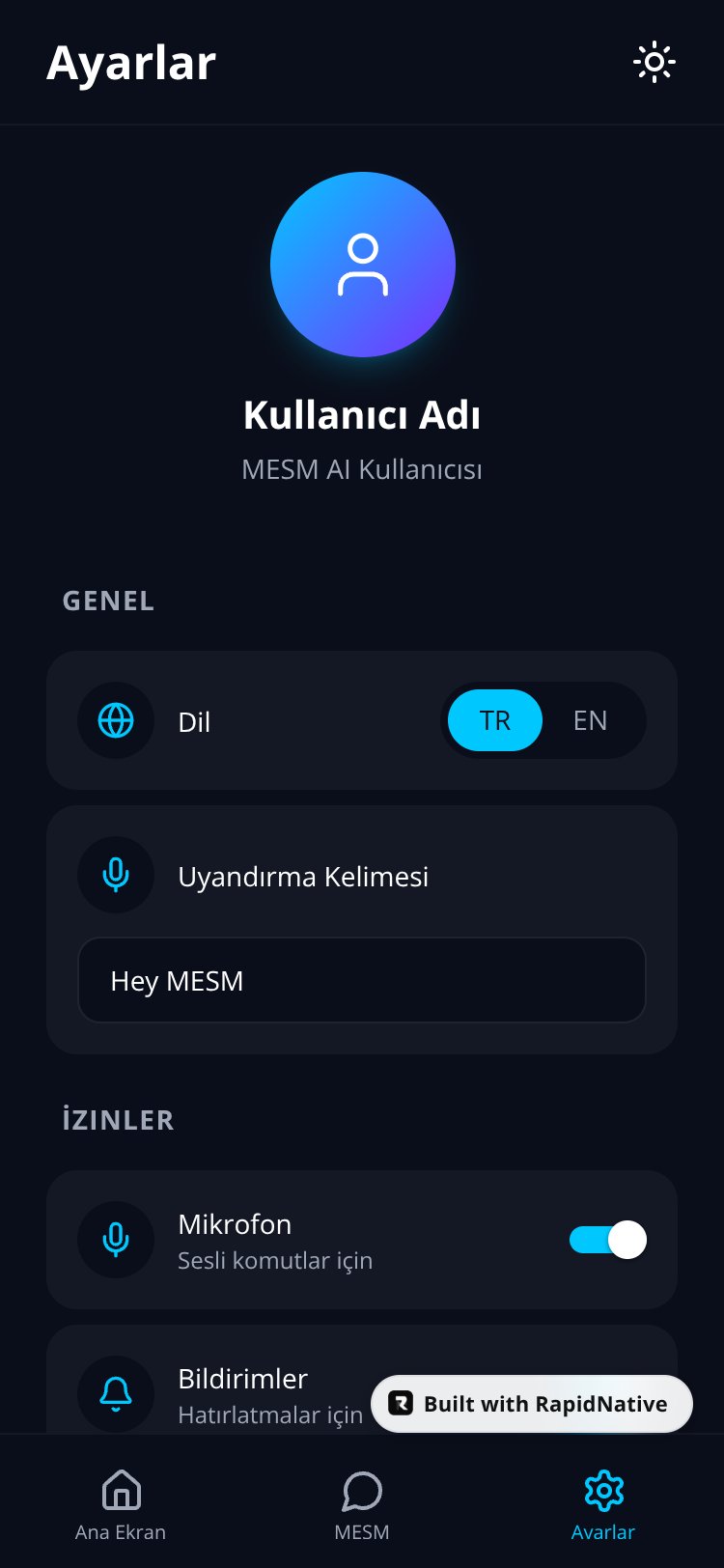 MESM AI screen 2