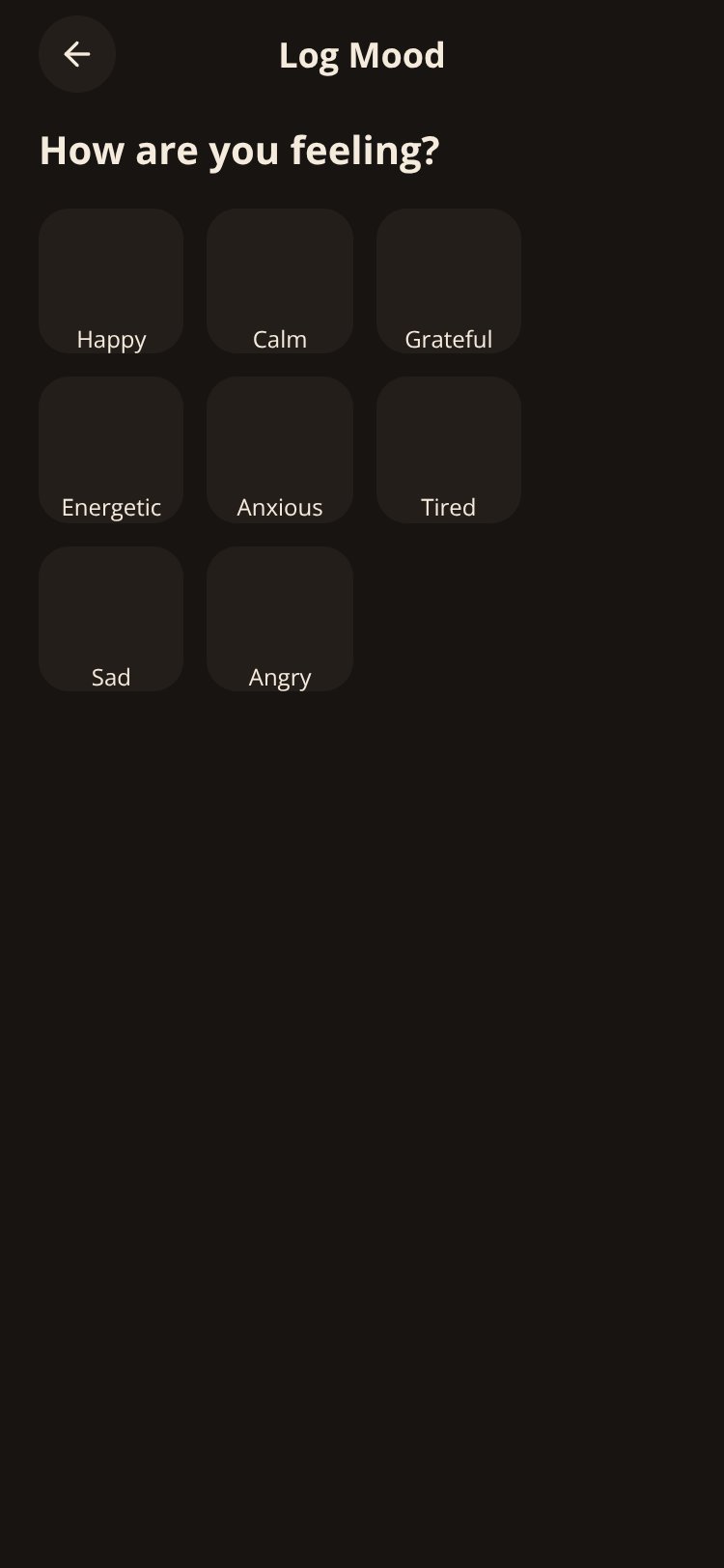 Mood Tracker screen 2