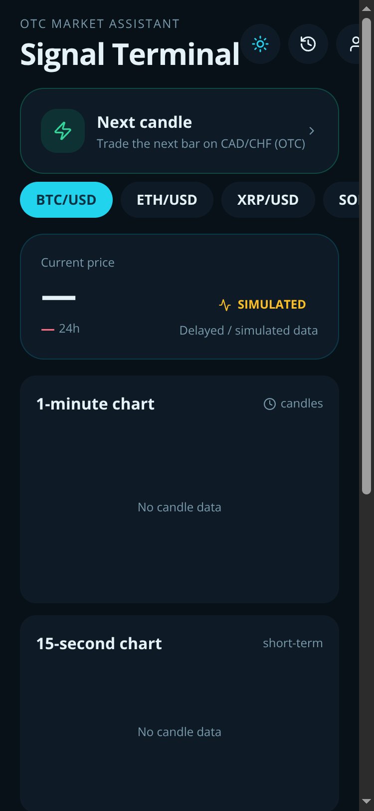 Quotex OTC Signal Pro Copy screen 1