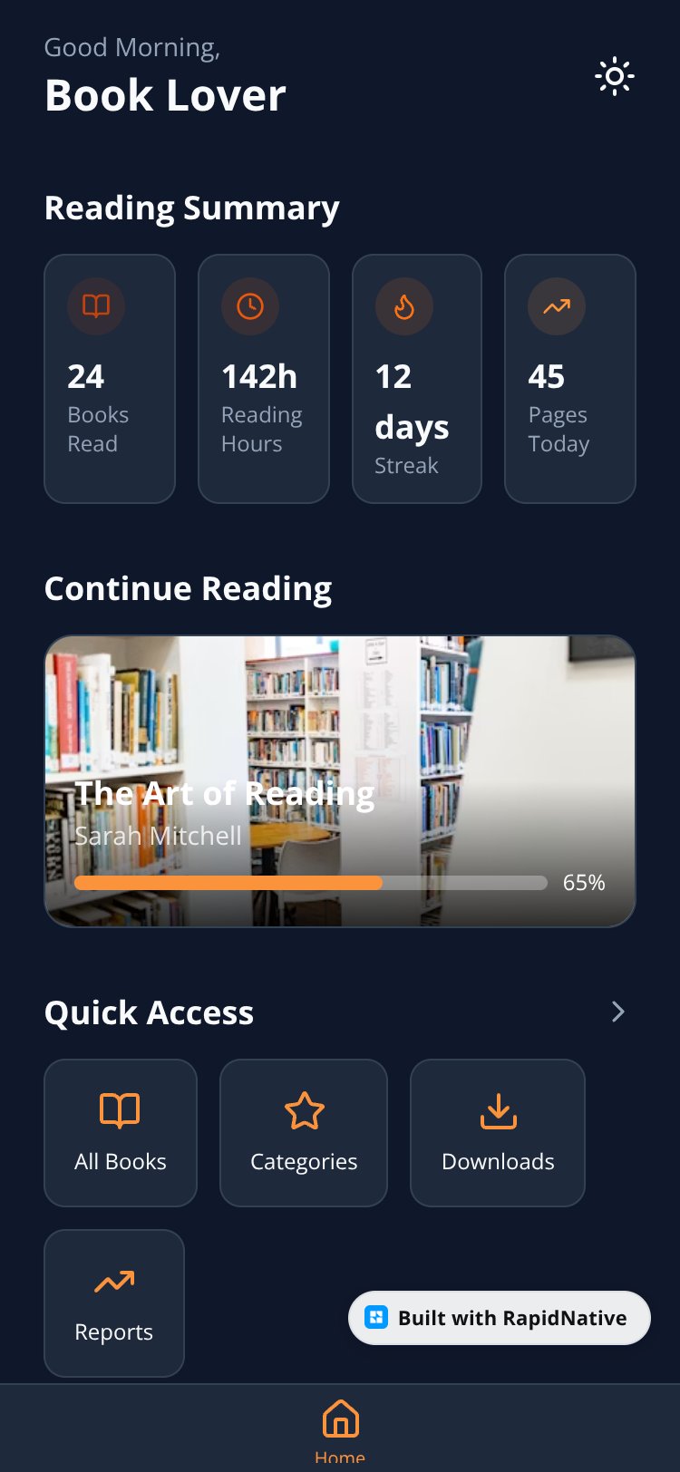 BookVerse screen 1