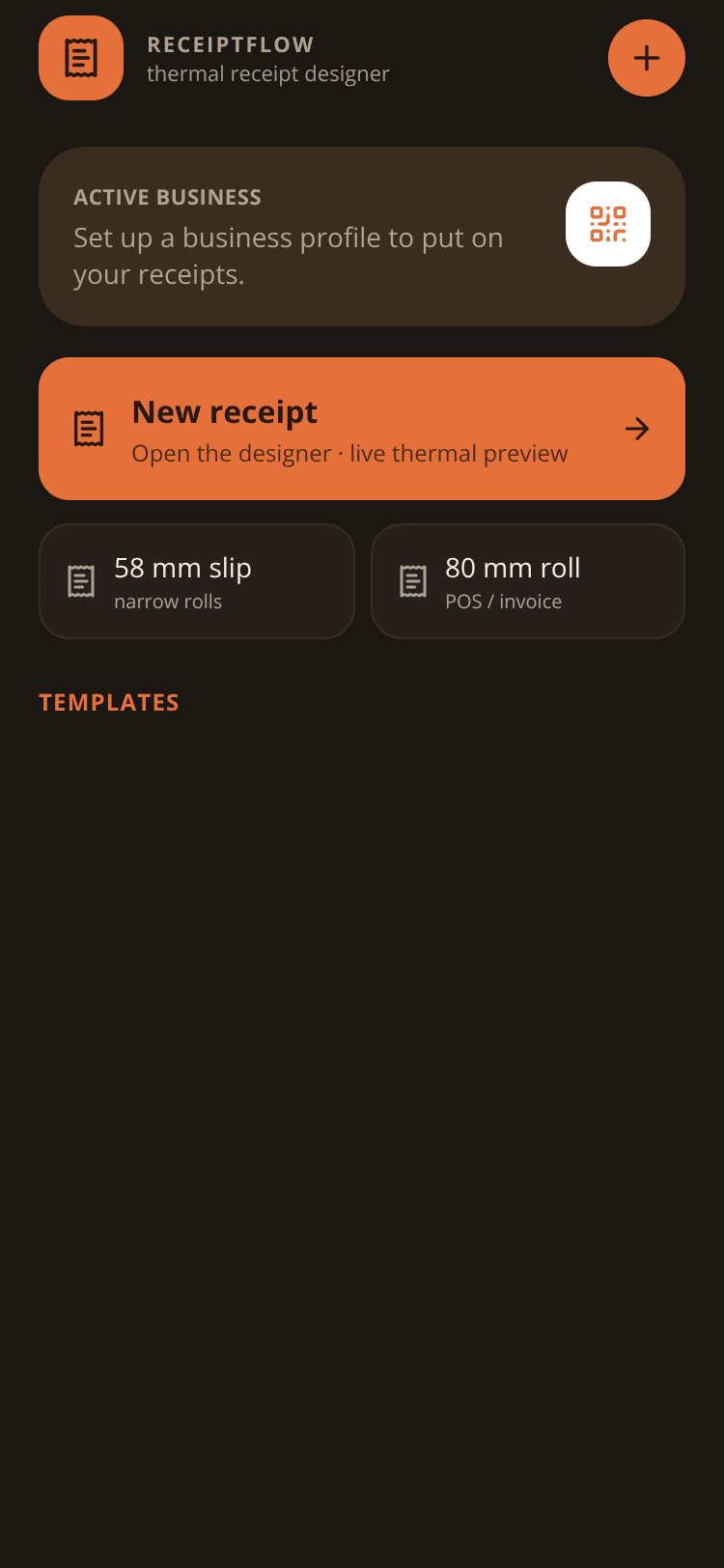 ReceiptFlow screen 3