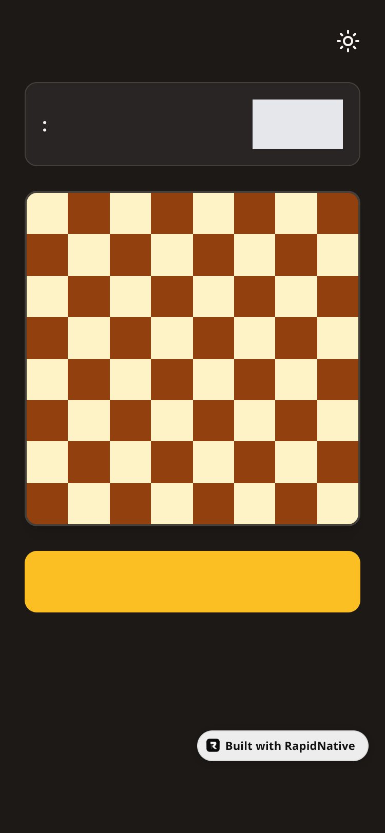 Chess Game screen 1