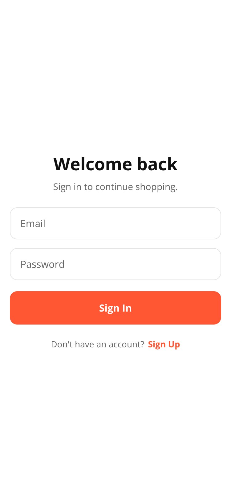 RapidNative App screen 1