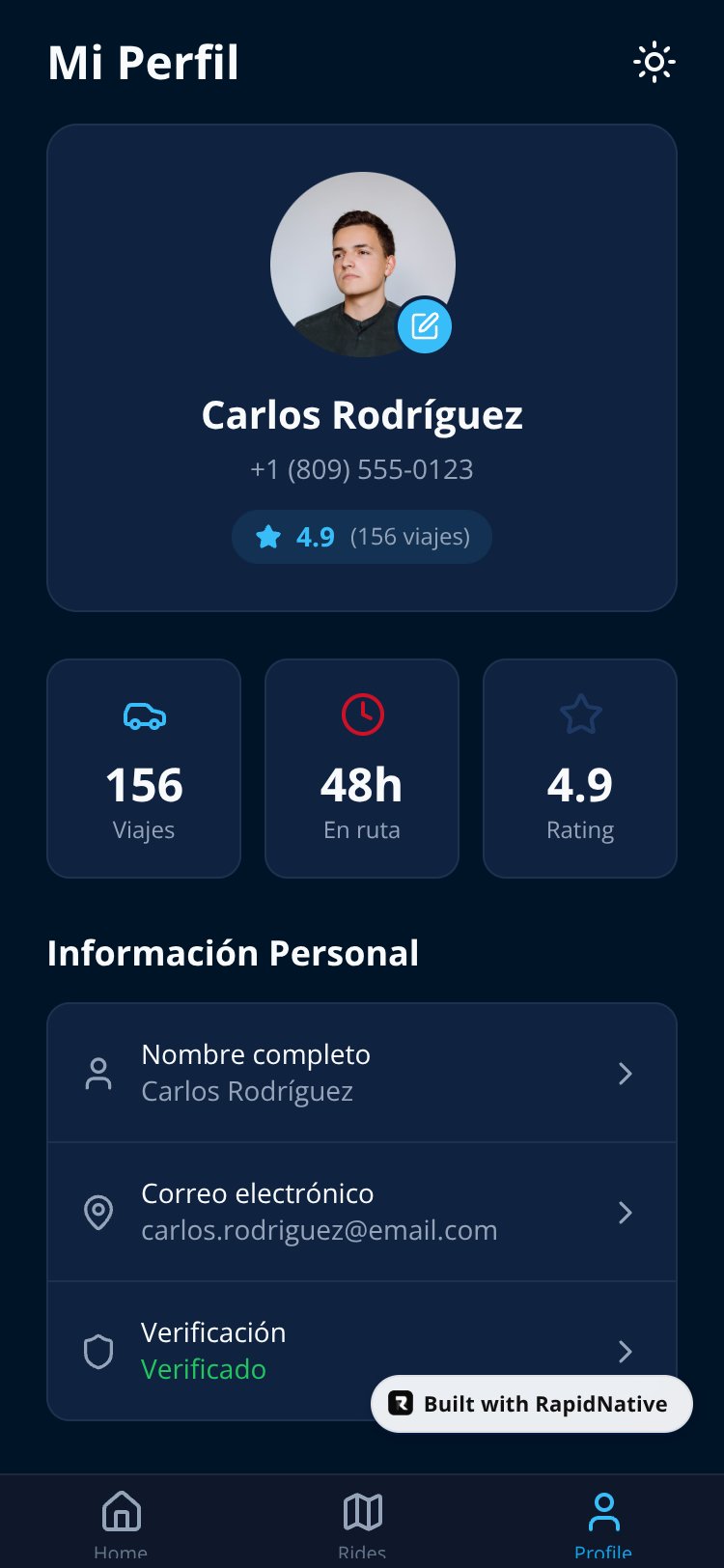 ServiDrive Go screen 1