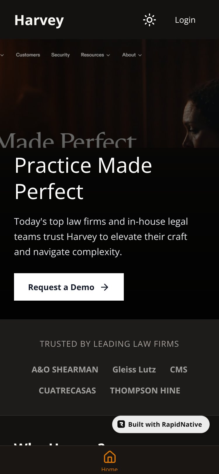 MyApp screen 1