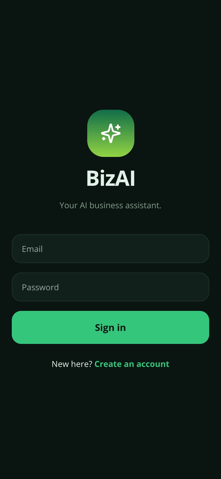 BizAI screen 2