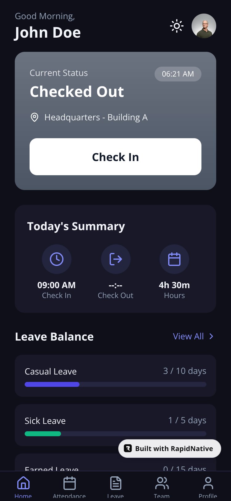 Horilla HRMS screen 2