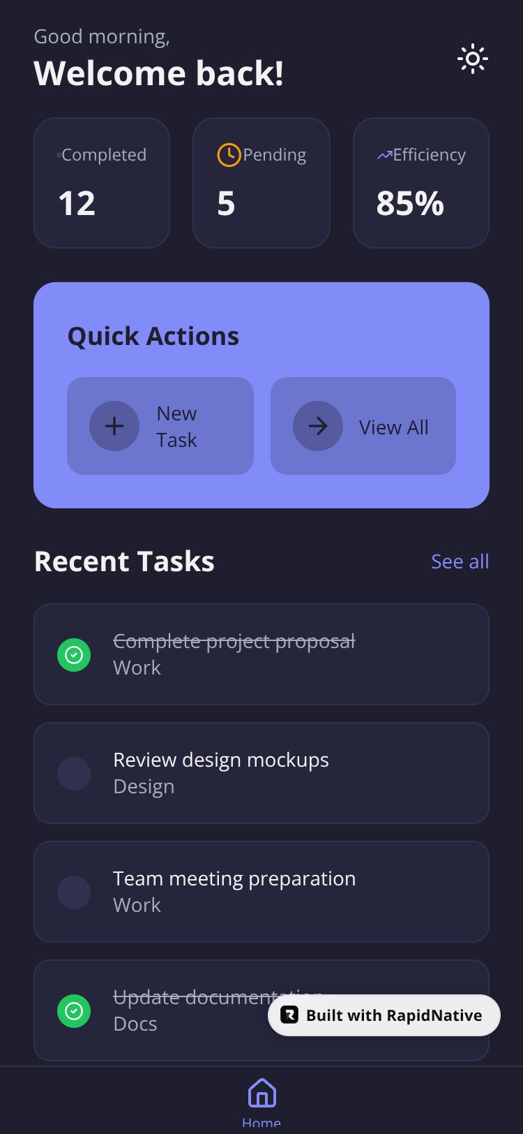 TaskFlow screen 1