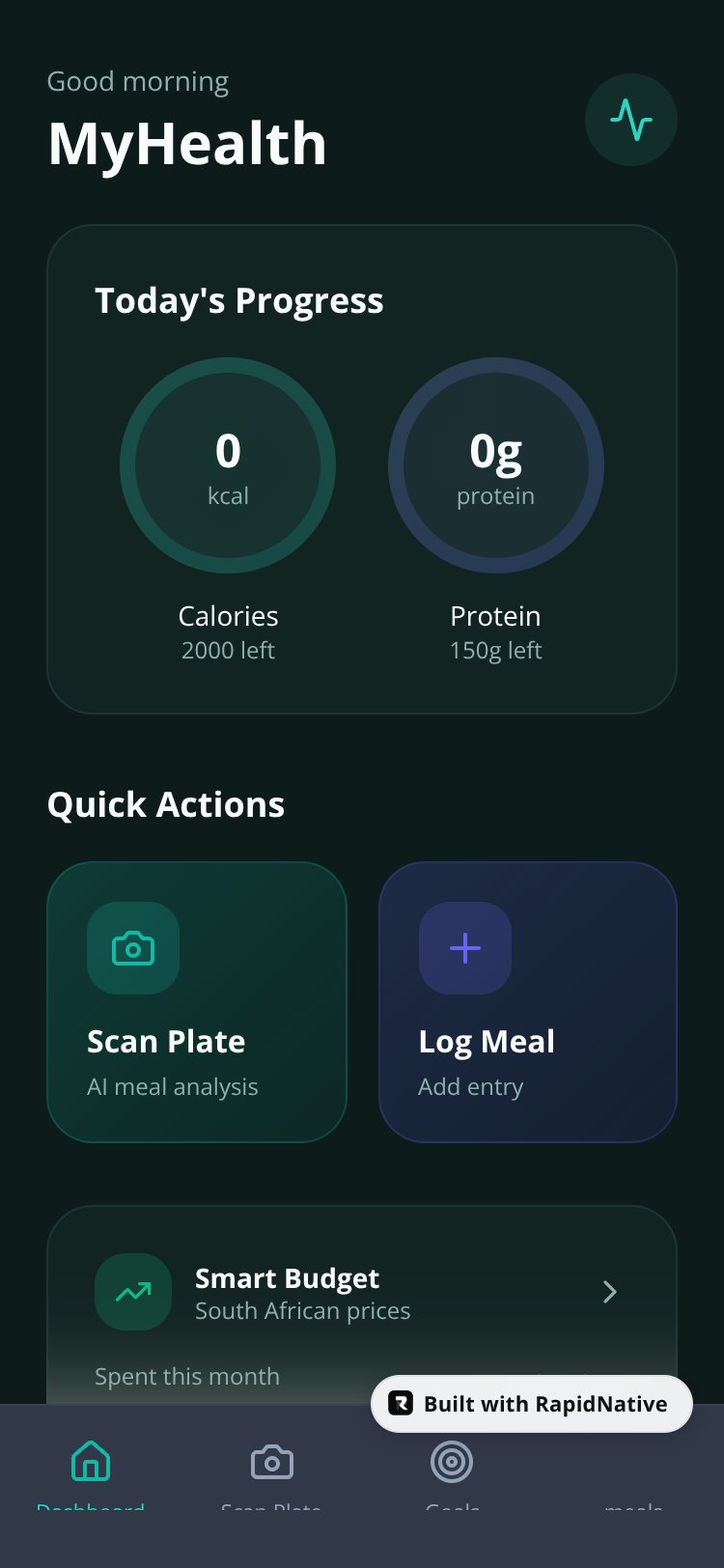 MyHealth screen 2