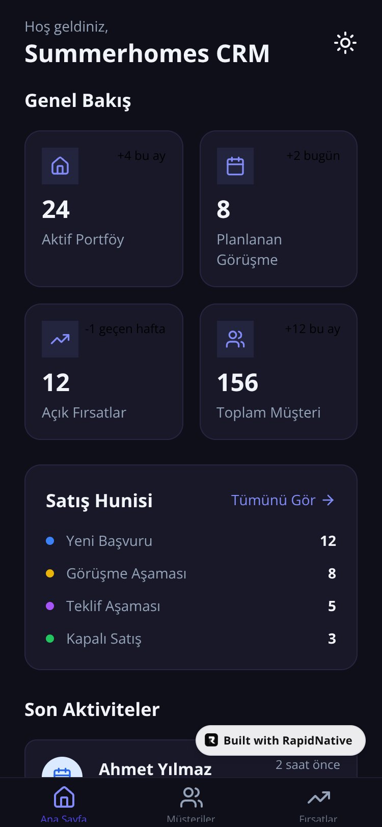 CRM Pro screen 1