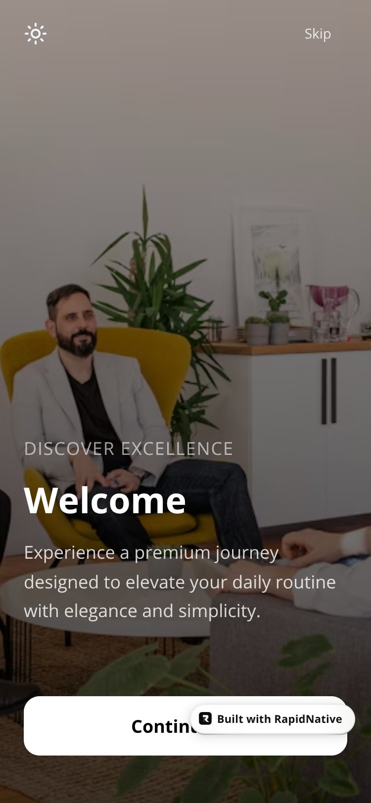 OnboardingFlow screen 1