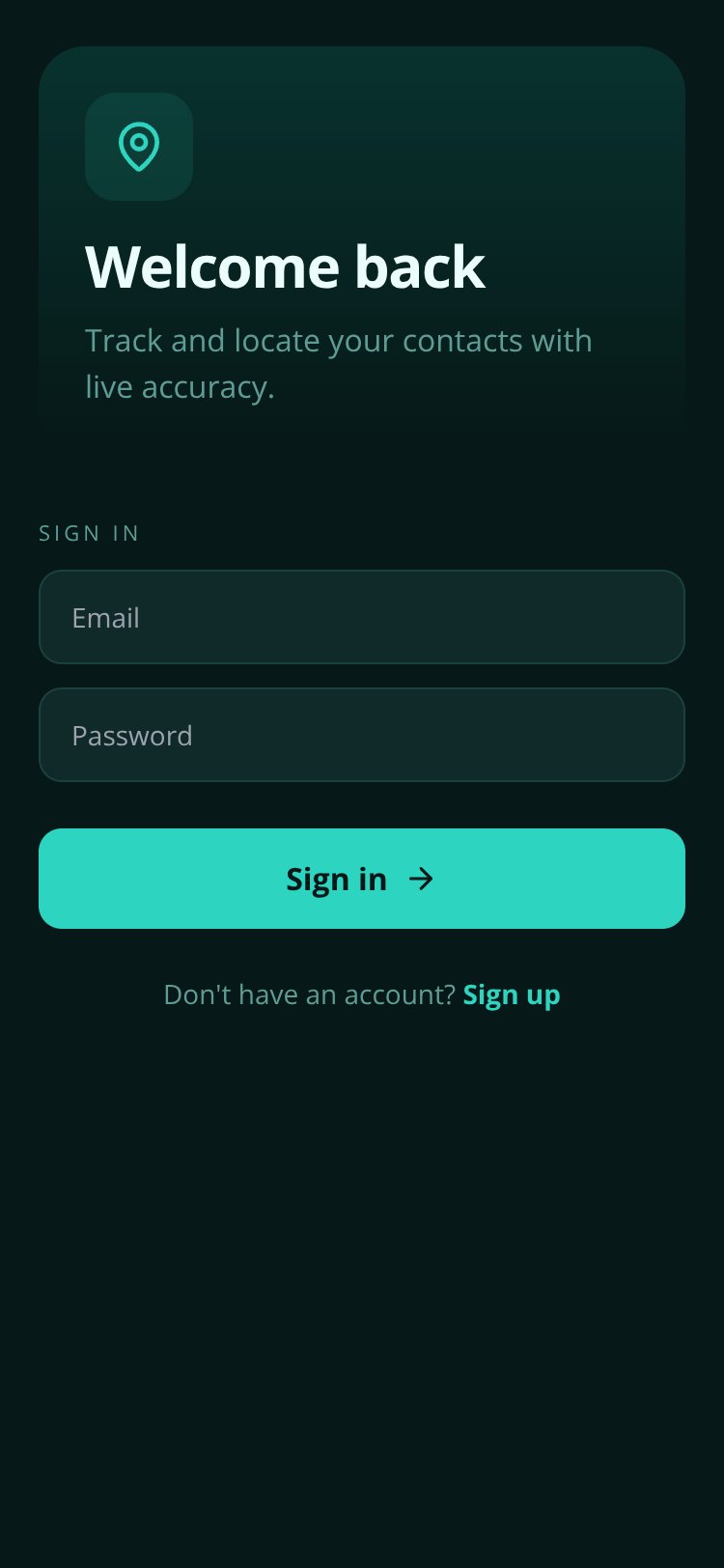 Phone Locator screen 1