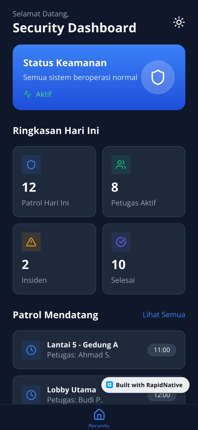 Building Security Patrol screen 1