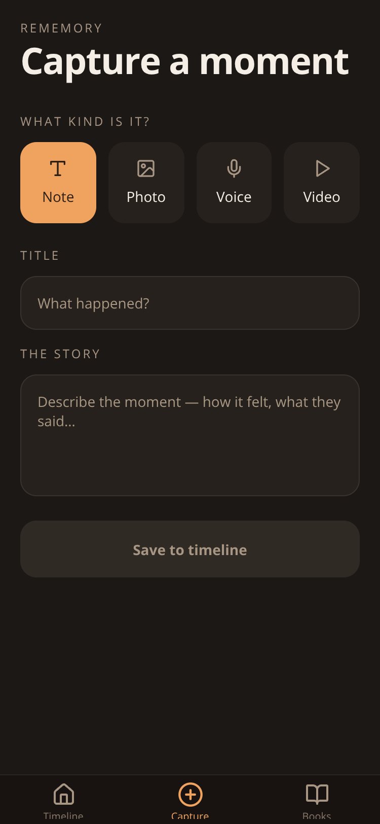 Rememory screen 3