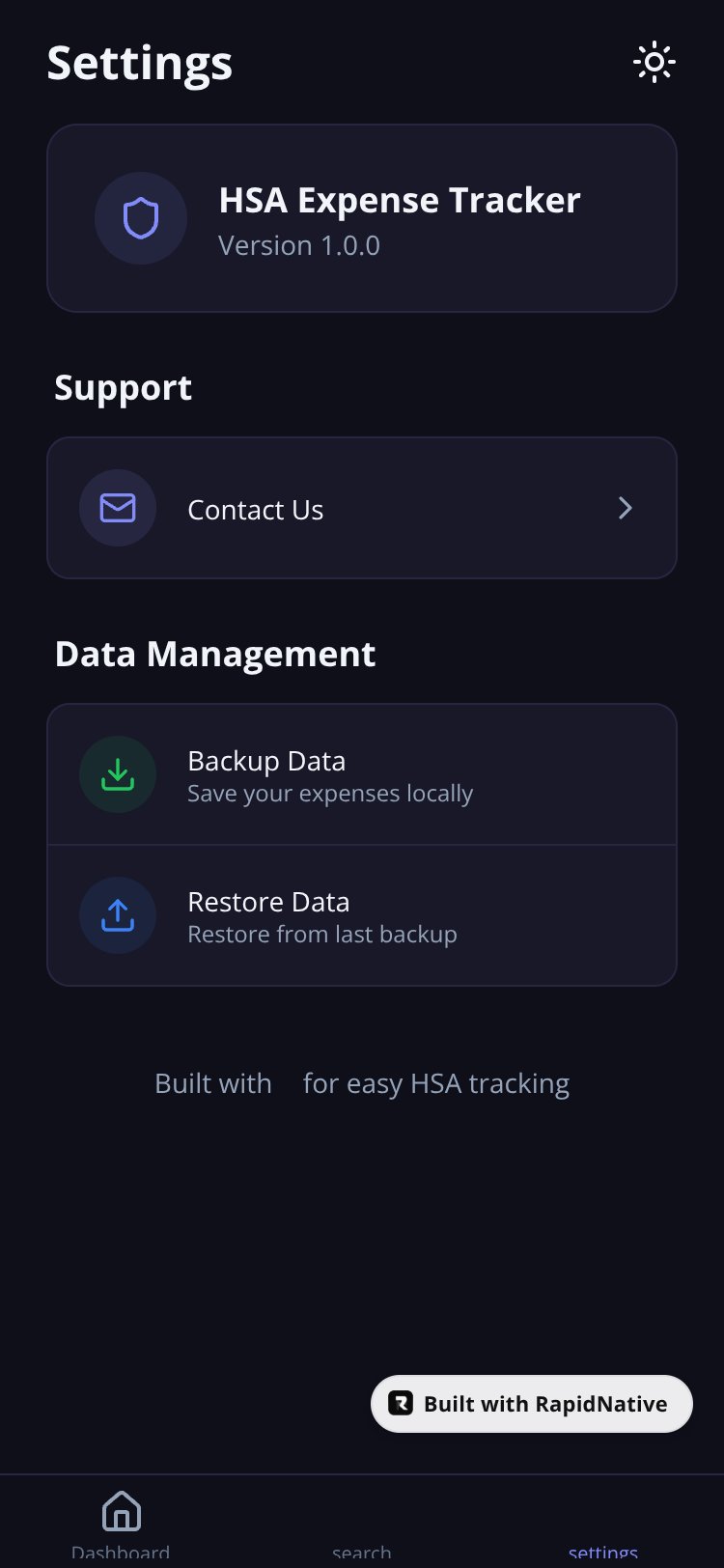 HSA Audit Ready screen 3