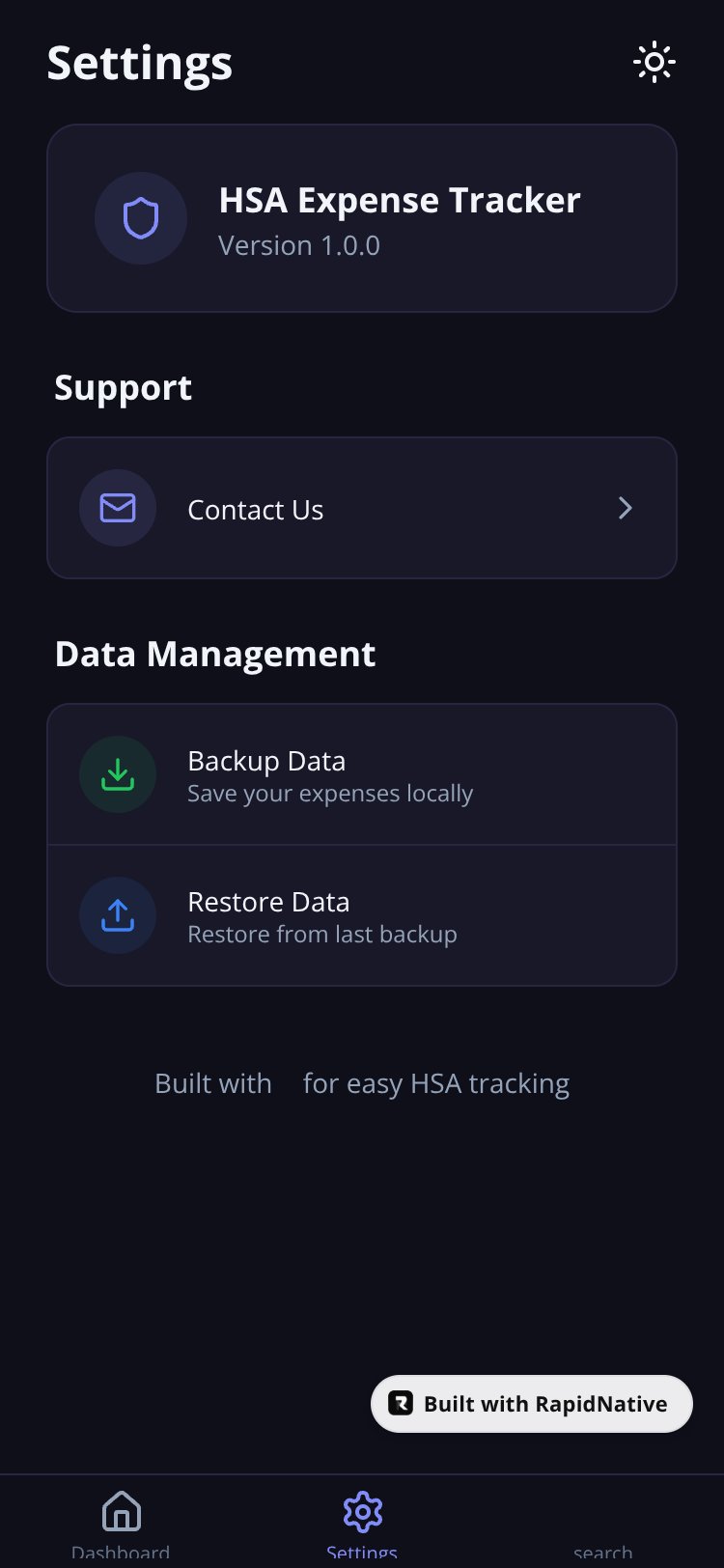 HSA Audit Ready screen 3
