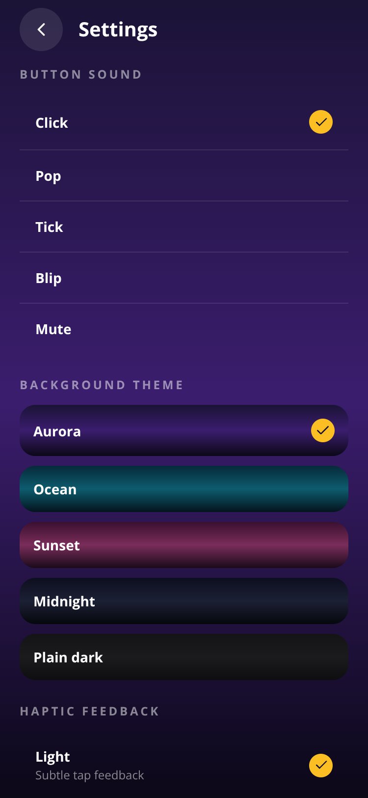 Lumen Calc screen 2