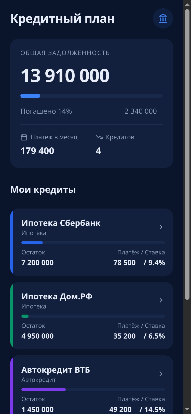 Кредитный план screen 2
