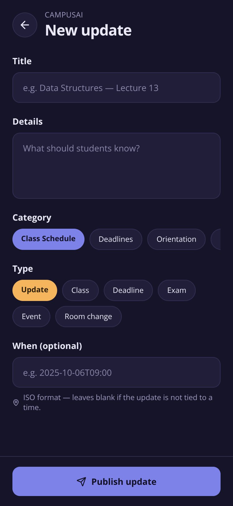 CampusAI screen 4