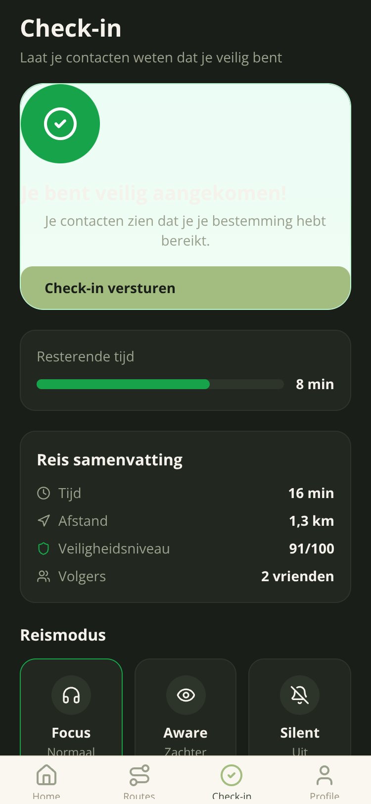 SafeRoute screen 2