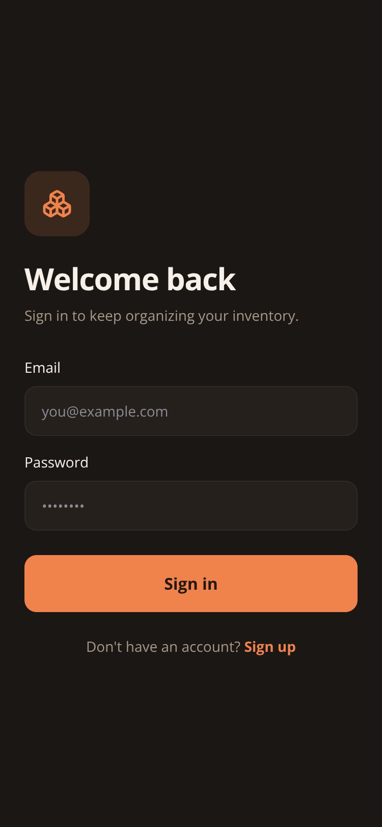 ShelfKeeper screen 1