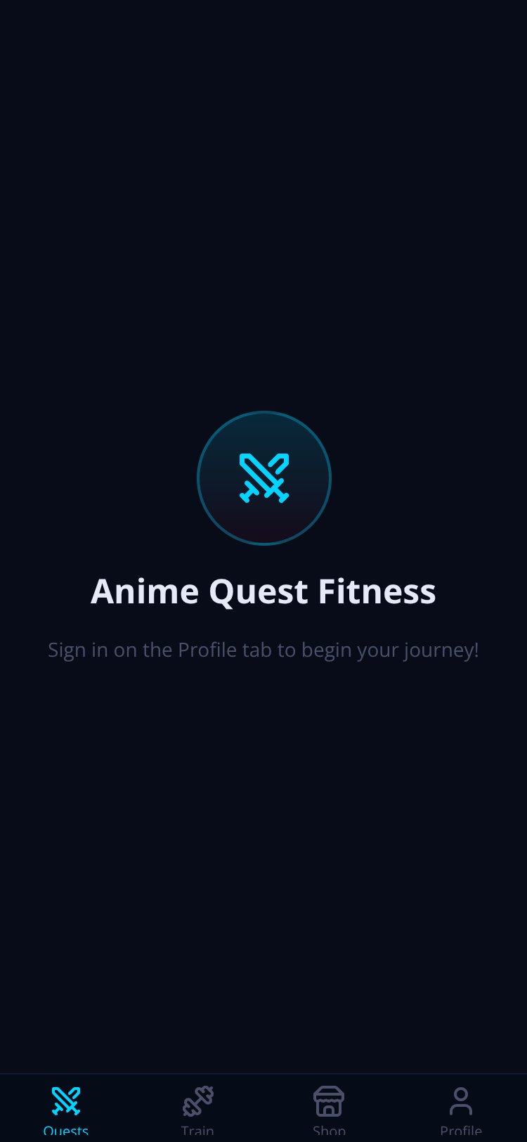 Anime Quest Fitness screen 2