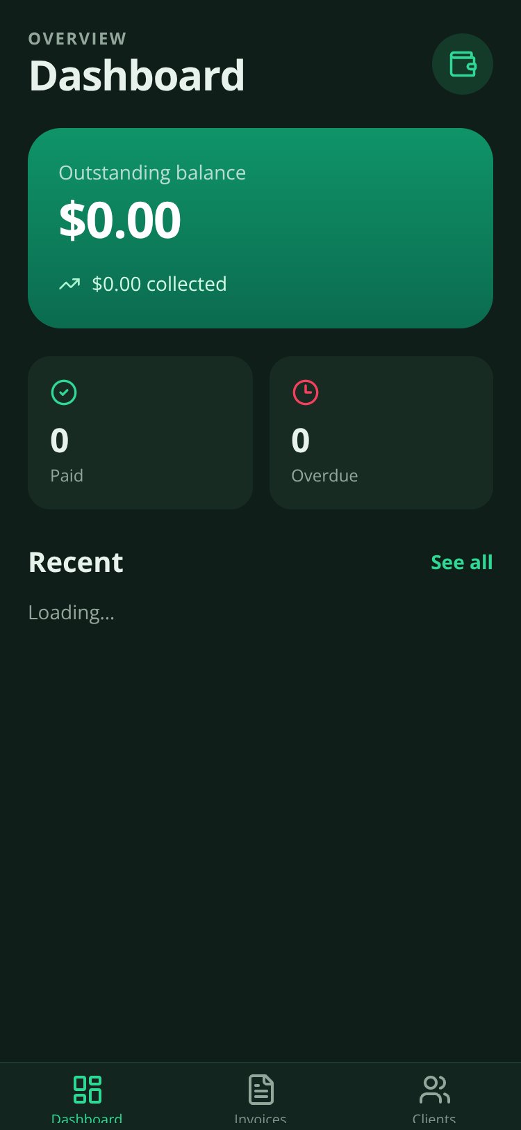 InvoiceFlow screen 2