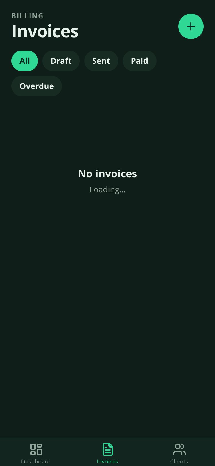 InvoiceFlow screen 3