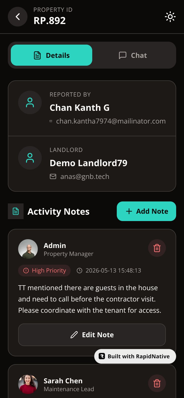 PropertyHub screen 1