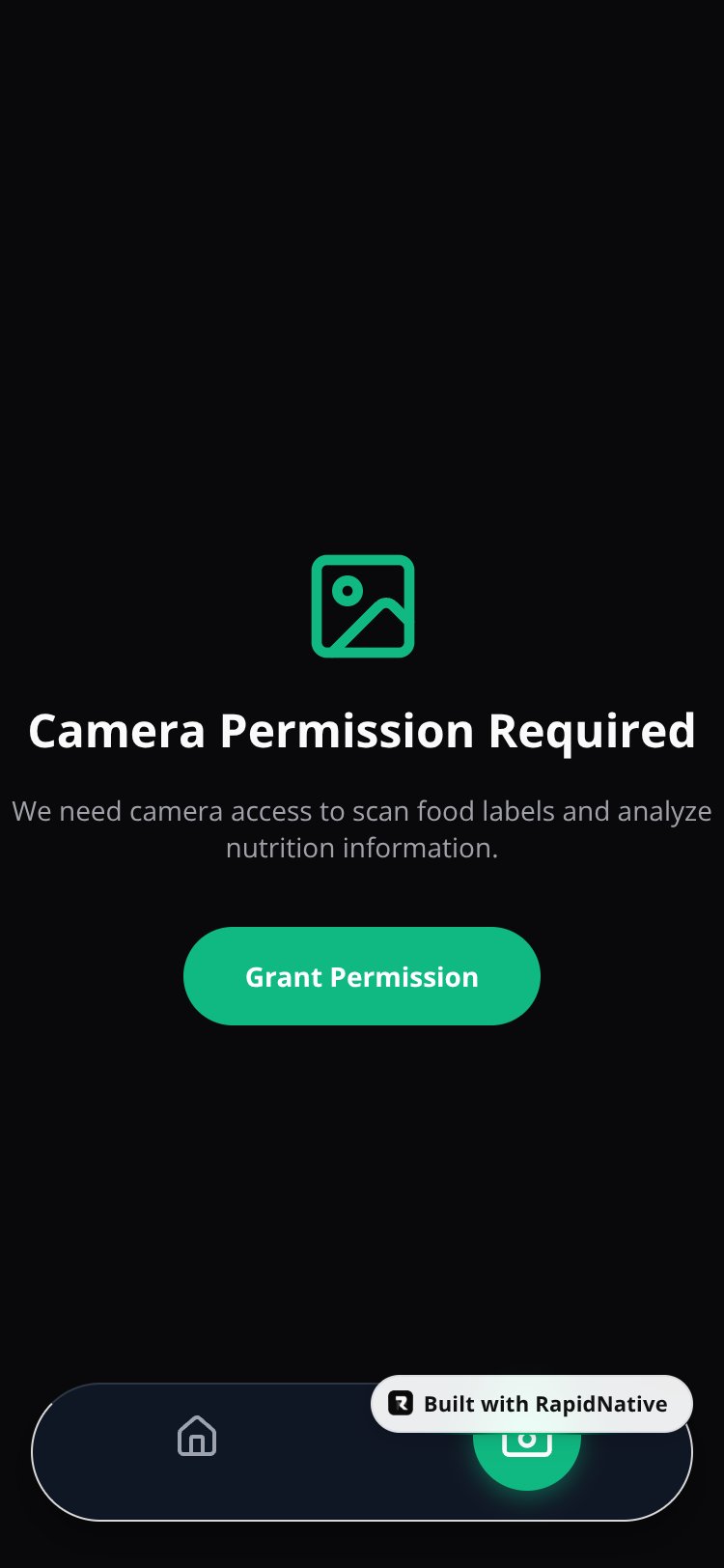 NutriLens AI screen 1