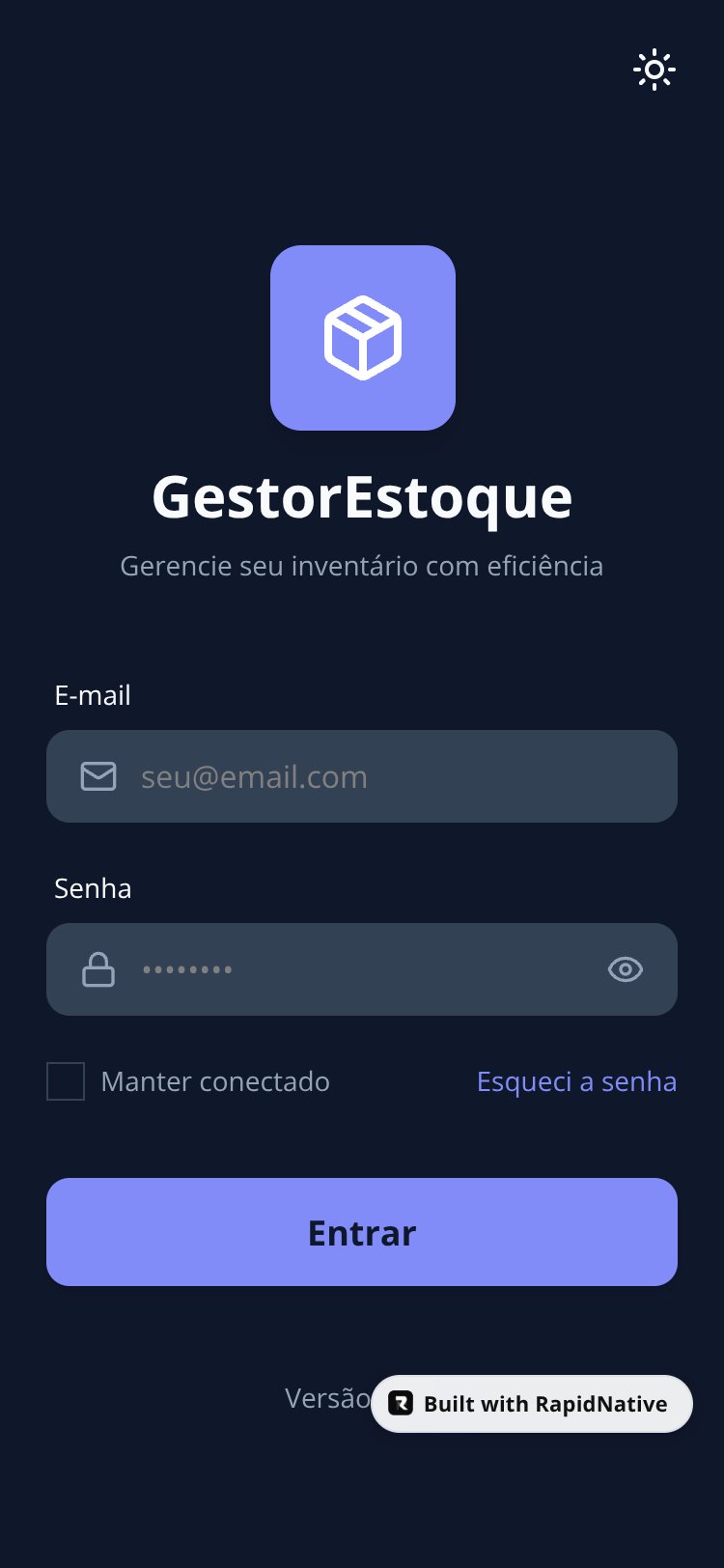 GestorEstoque Pro screen 1