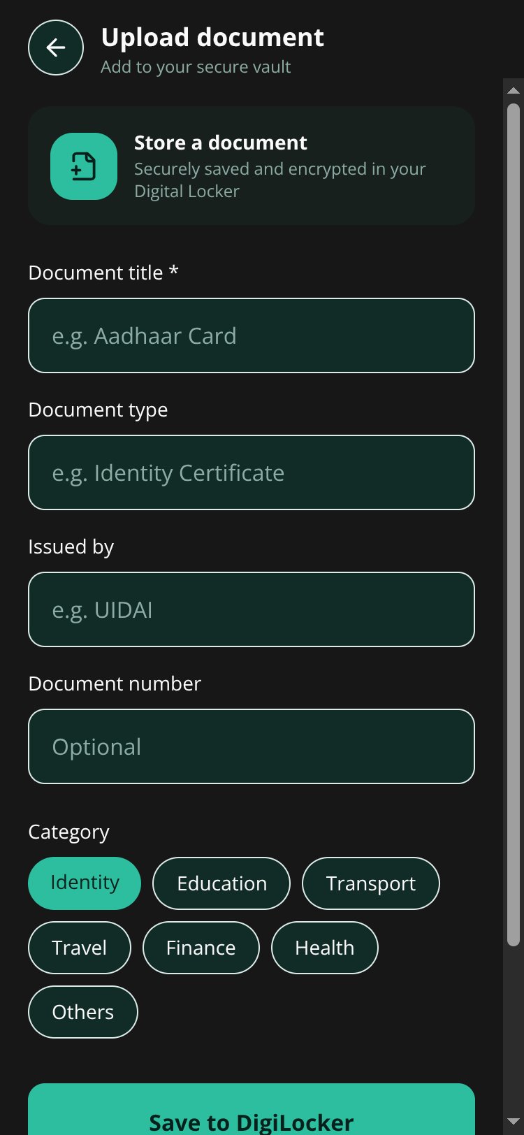 DigiLocker screen 4