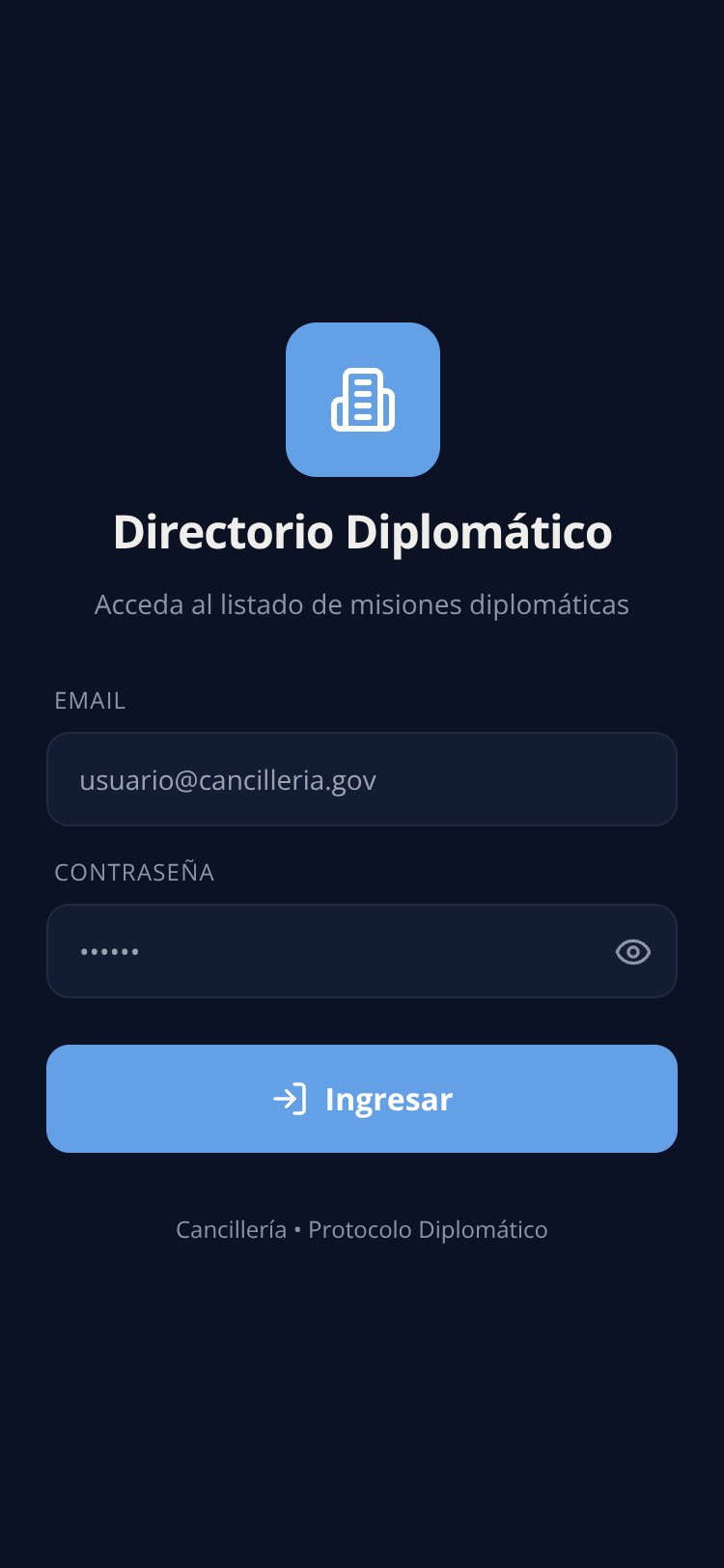 Directorio Diplomático screen 2