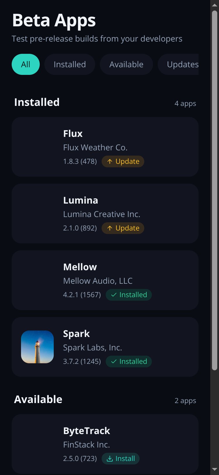 BetaTest screen 2