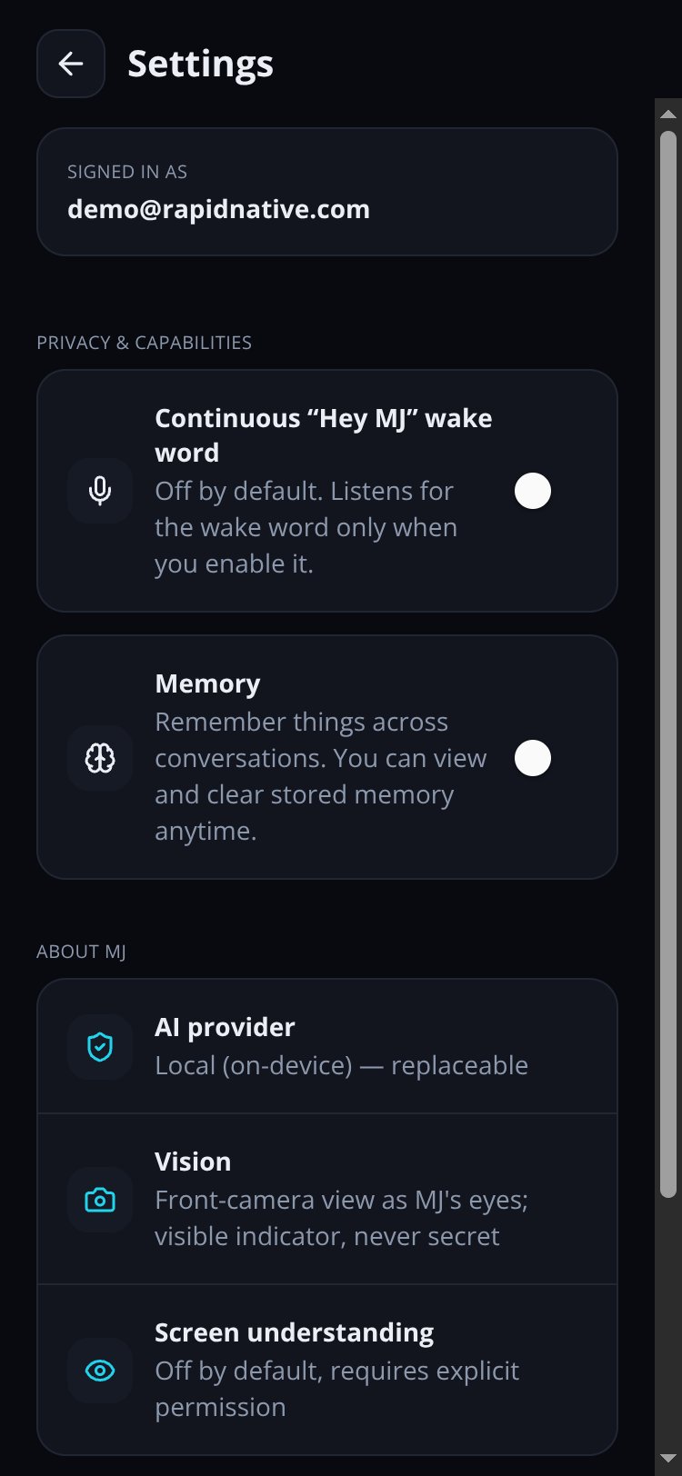 RapidNative App screen 4