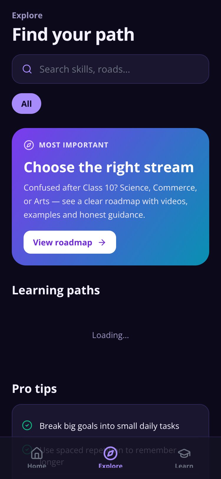 LearnNest screen 2
