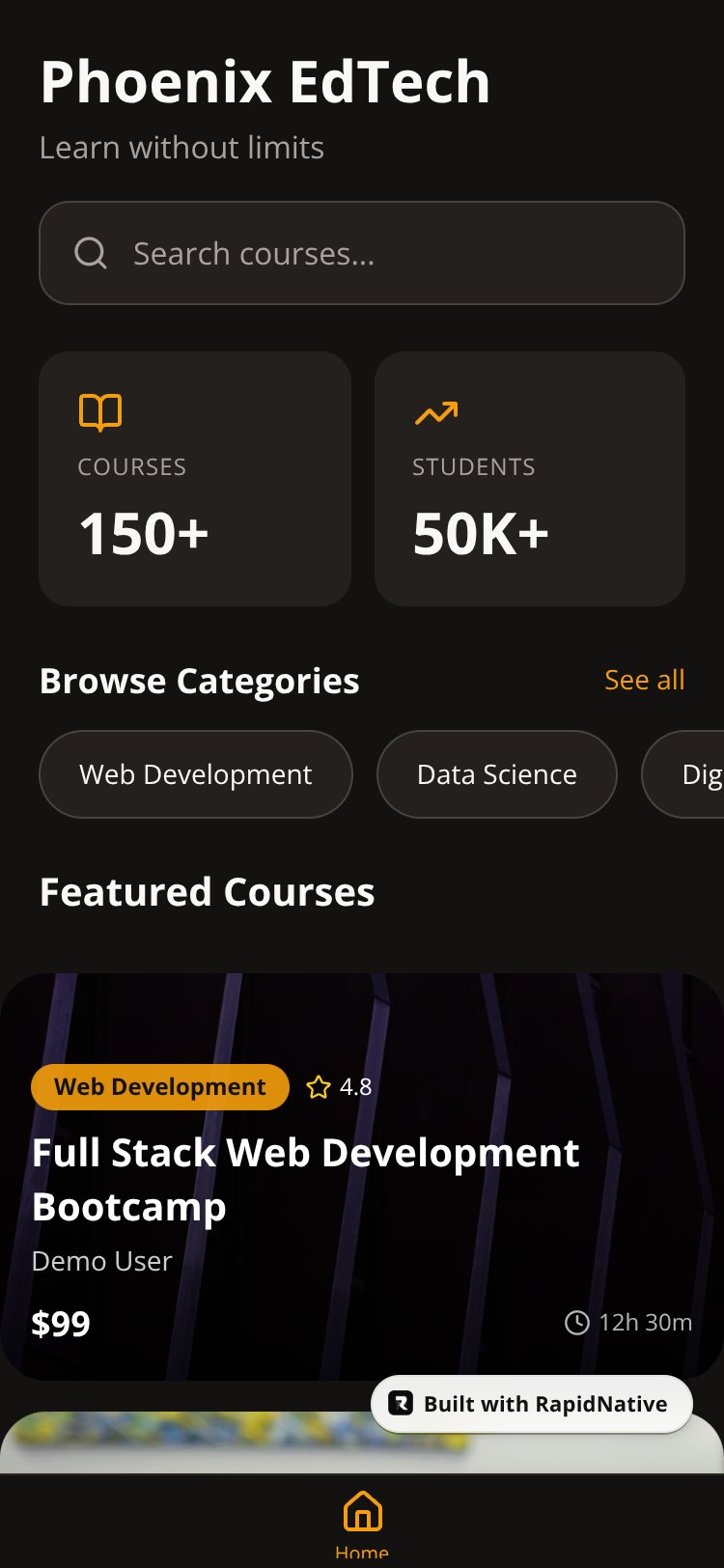 Phoenix EdTech screen 3