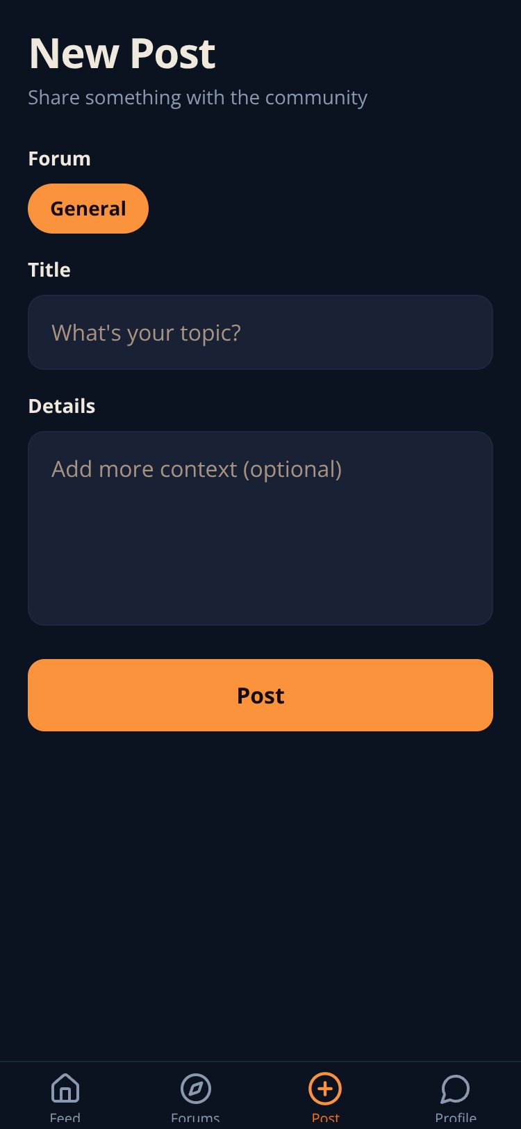 Forumly screen 5