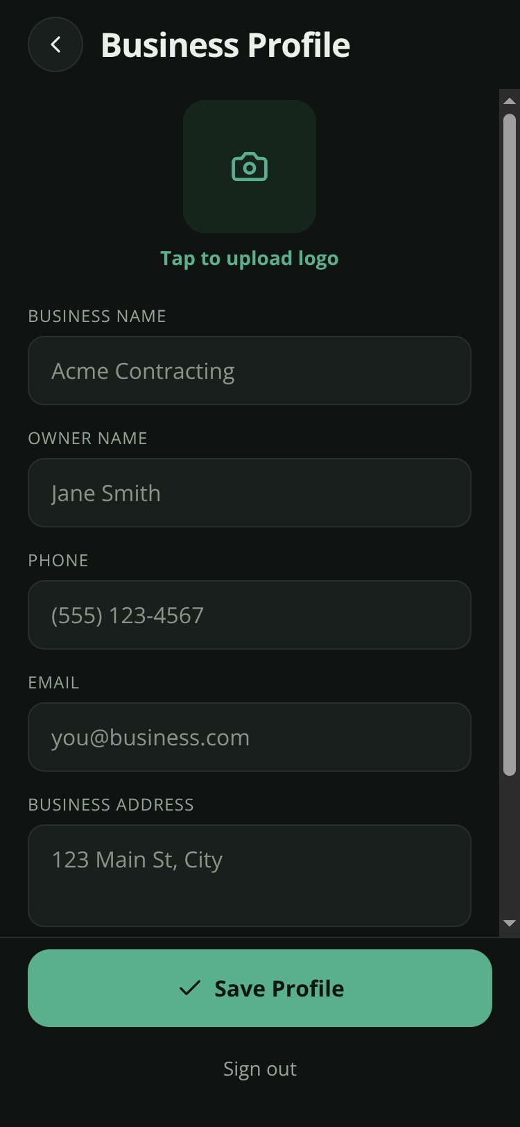 QuoteFlow screen 5
