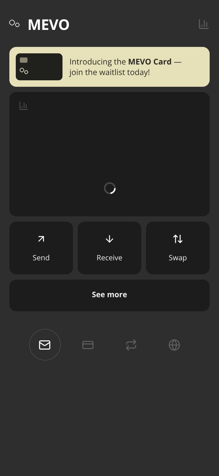 MEVO screen 1