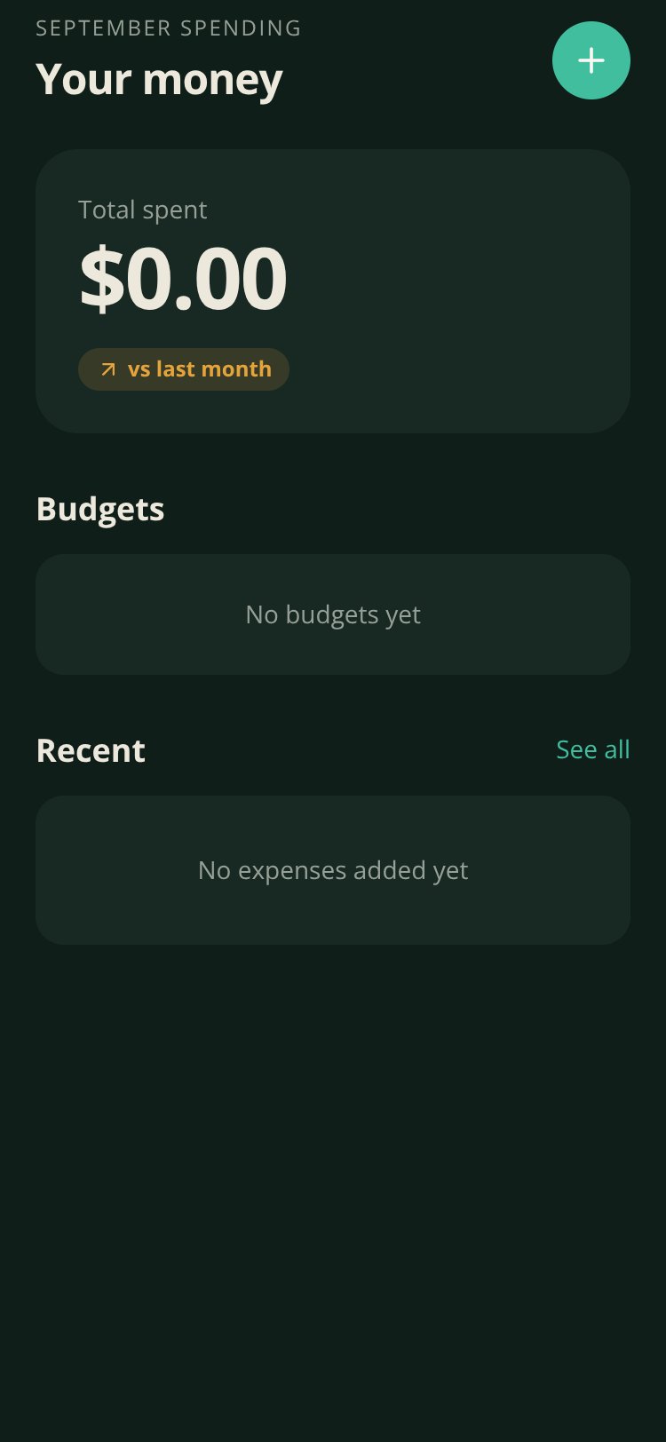 Spendwise screen 2