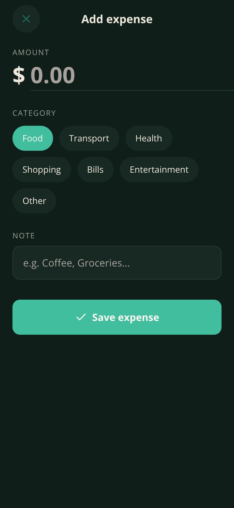 Spendwise screen 3