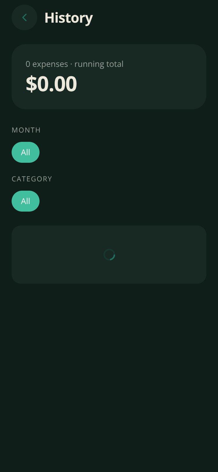 Spendwise screen 4