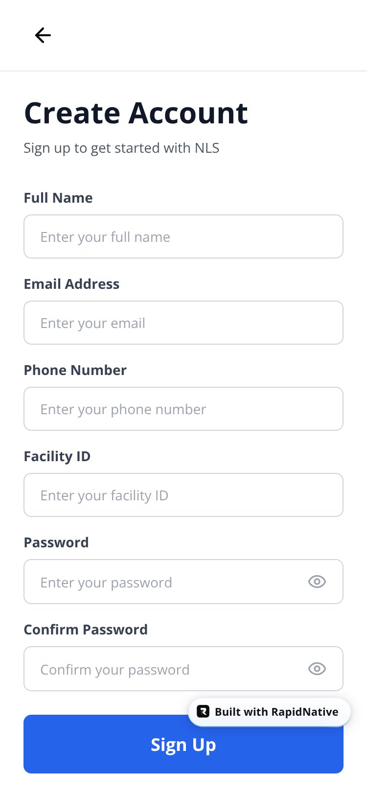 National Laboratory Service screen 5