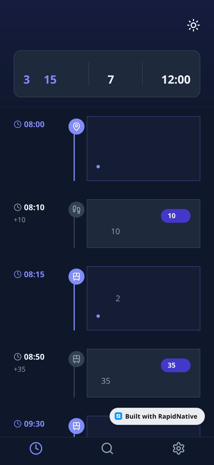 Time Tracker screen 3