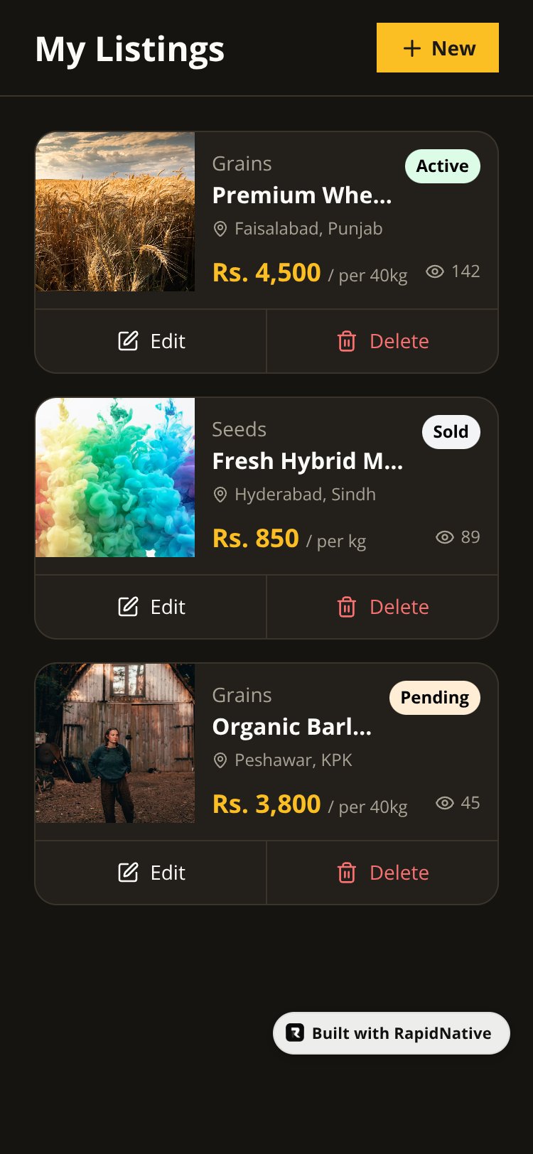 Zarai Bazaar screen 4